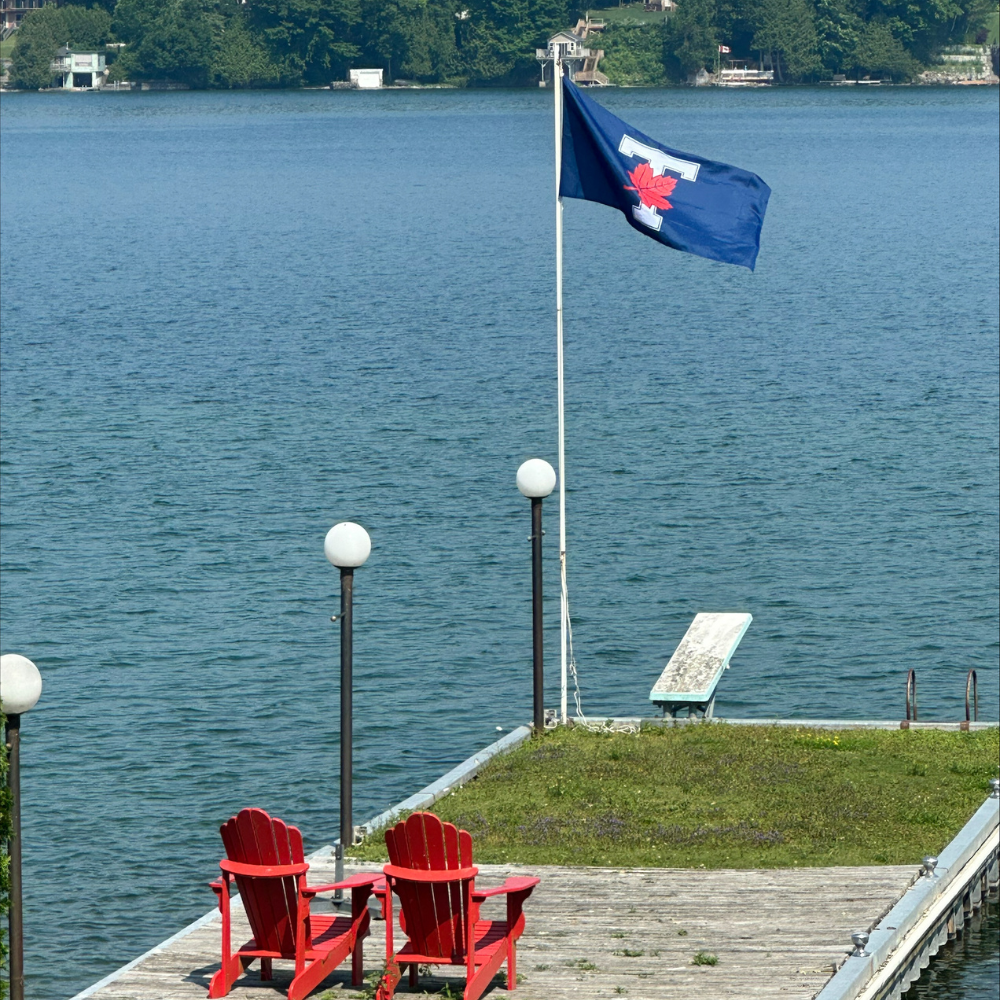 Varsity Blues Football Booster Flag